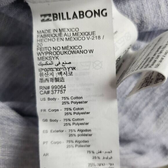 Billabong Men’s Polo Shirt Heather Gray Size S - Picture 5 of 6